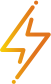 A lightning bolt icon that is multicolored with a gradient from red to yellow