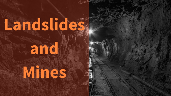 landslides and mines