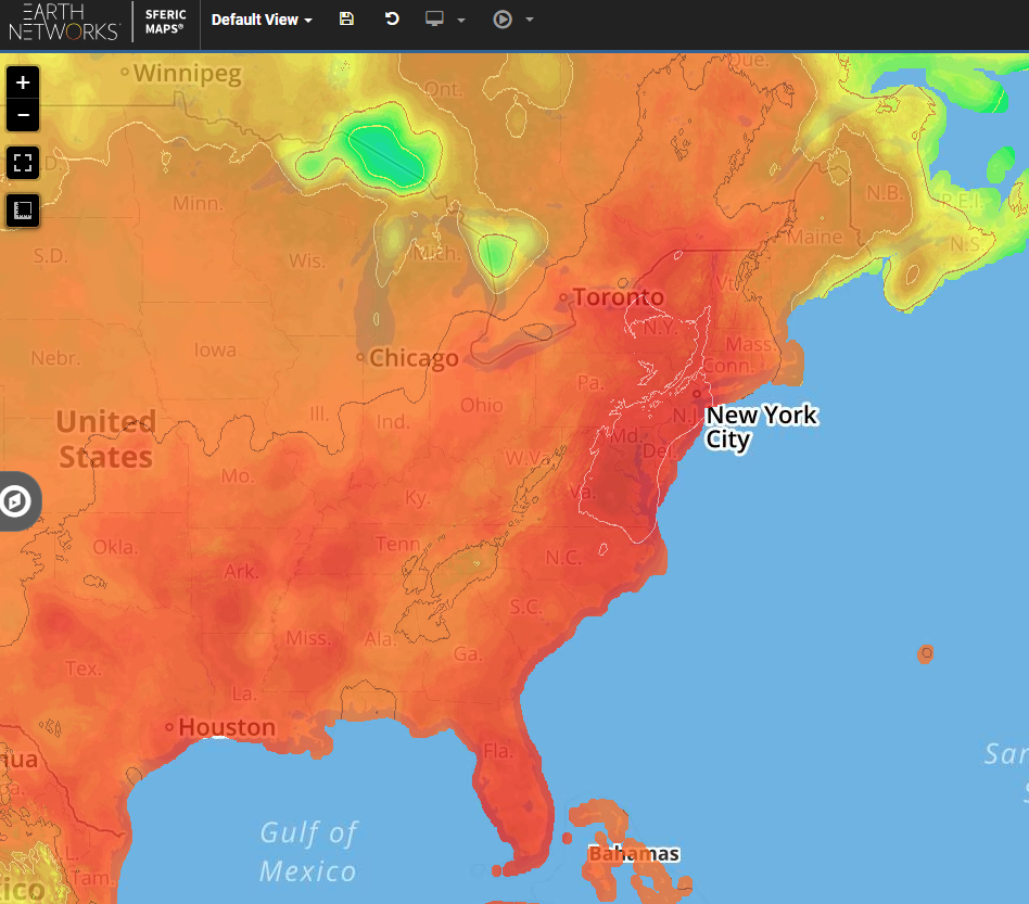 High temperatures 
