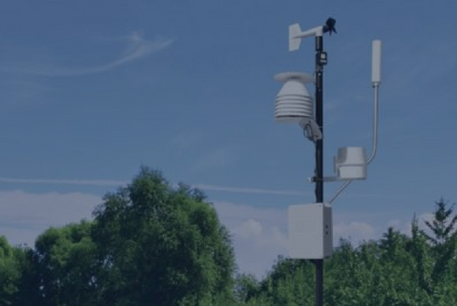 Earth Networks Weather Station on a sunny day