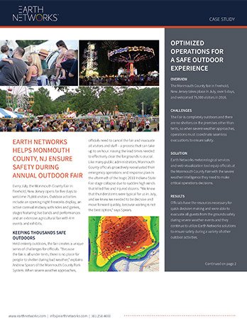 Screenshot of the Monmouth County case study