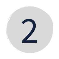 a dark blue "2" in a grey circle