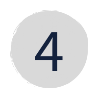 a dark blue "4" in a grey circle