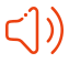 Red icon of a outdoor warning siren going off with soundwaves