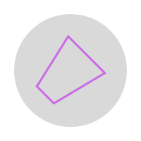 Purple icon showing a Dangerous Thunderstorm Alert polygon icon