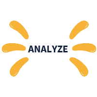 Animated word "Analyze"