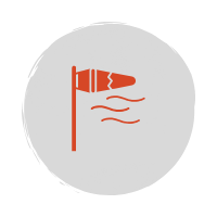 flag in wind icon