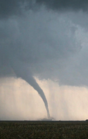 a tornado creating a weather emergency