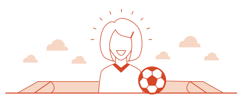 female soccer coach icon