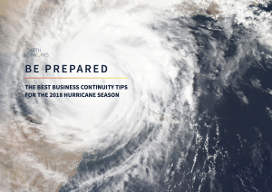 Cover image for "Be prepared: The best business continuity tips for hurricane season" eBook cover