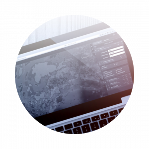 Sferic Maps weather monitoring and alerting weather map software on a desktop computer 