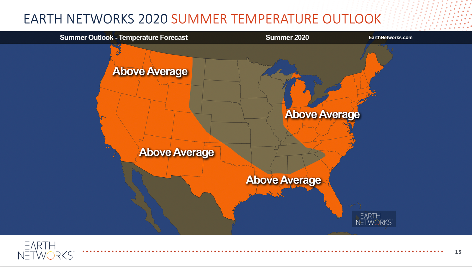 Earth Networks 2020 Summer Temperature Outlook