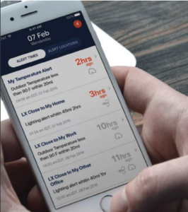 Critical weather alerts displayed on the Sferic Connect mobile application