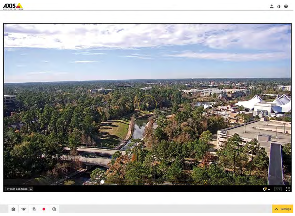 Axis weather camera view